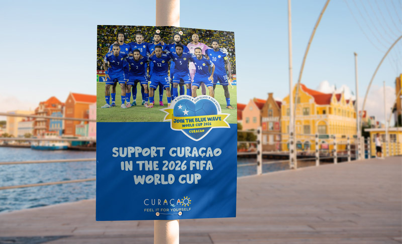Curacao Blue Wave Poster